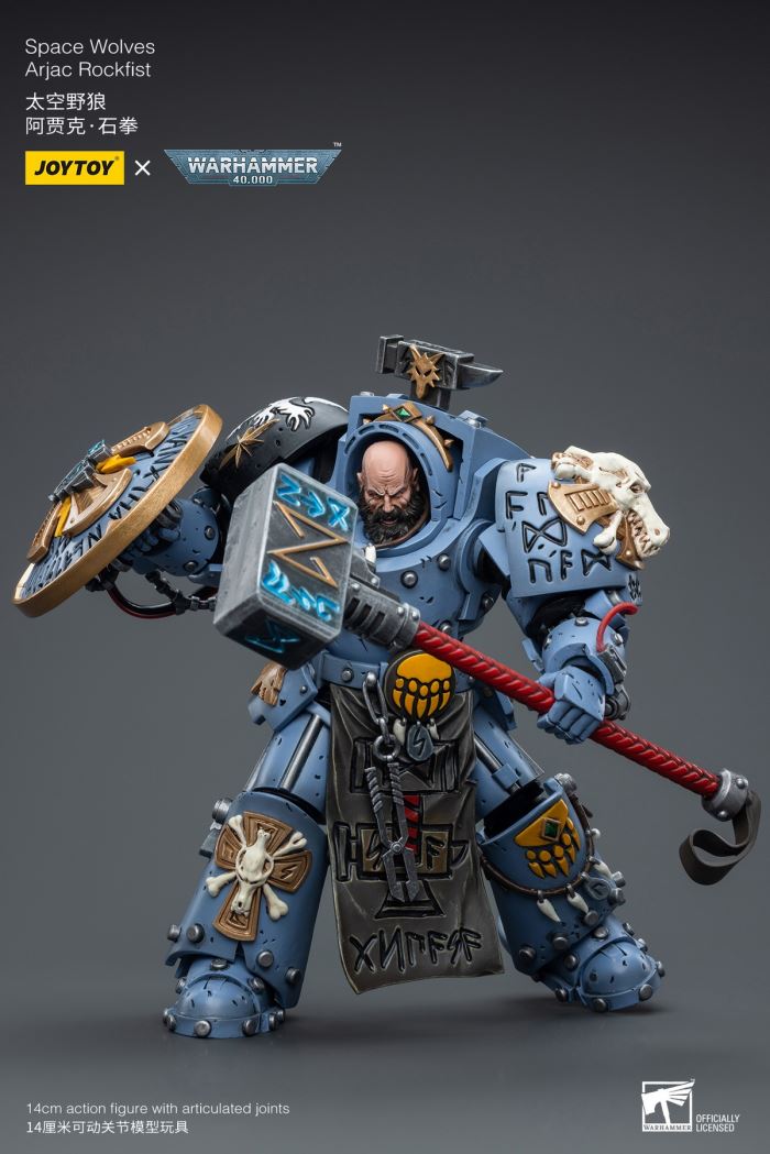 Iron Hands Holy Father Fellowes/Extreme Warriors Chief Thinker Digris/Space Wolves Ajak Stonefist 1/18