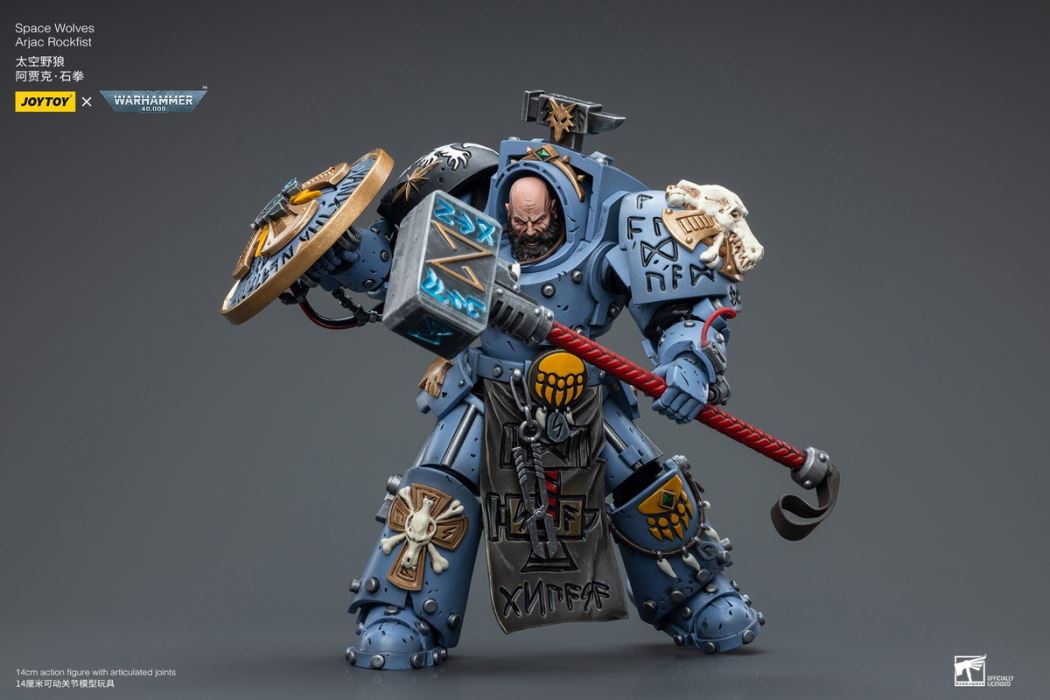 Iron Hands Holy Father Fellowes/Extreme Warriors Chief Thinker Digris/Space Wolves Ajak Stonefist 1/18