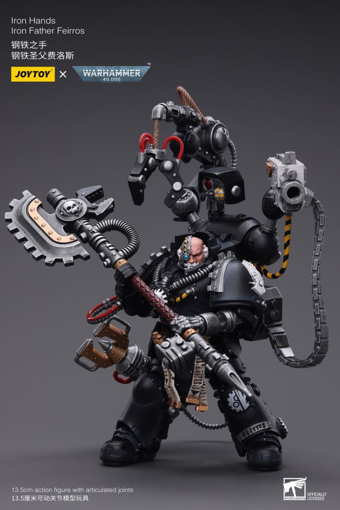 Iron Hands Holy Father Fellowes/Extreme Warriors Chief Thinker Digris/Space Wolves Ajak Stonefist 1/18