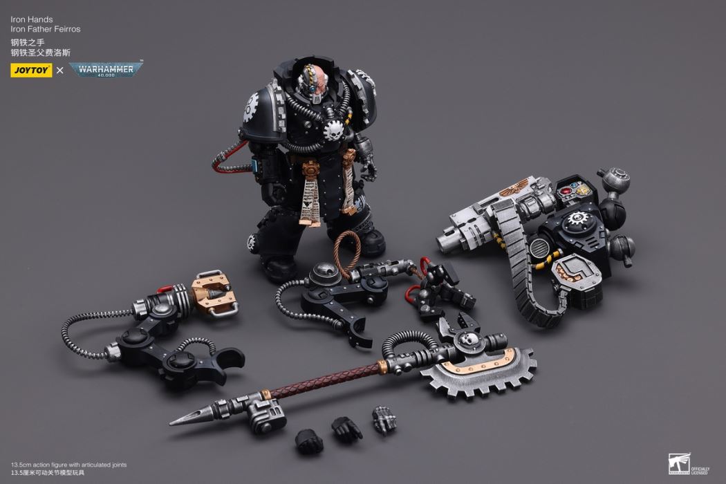 Iron Hands Holy Father Fellowes/Extreme Warriors Chief Thinker Digris/Space Wolves Ajak Stonefist 1/18