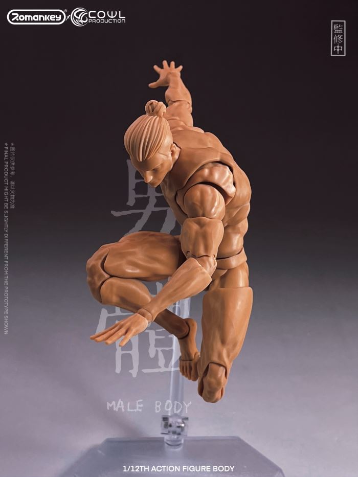 super movable male body-three skin colors 1/12
