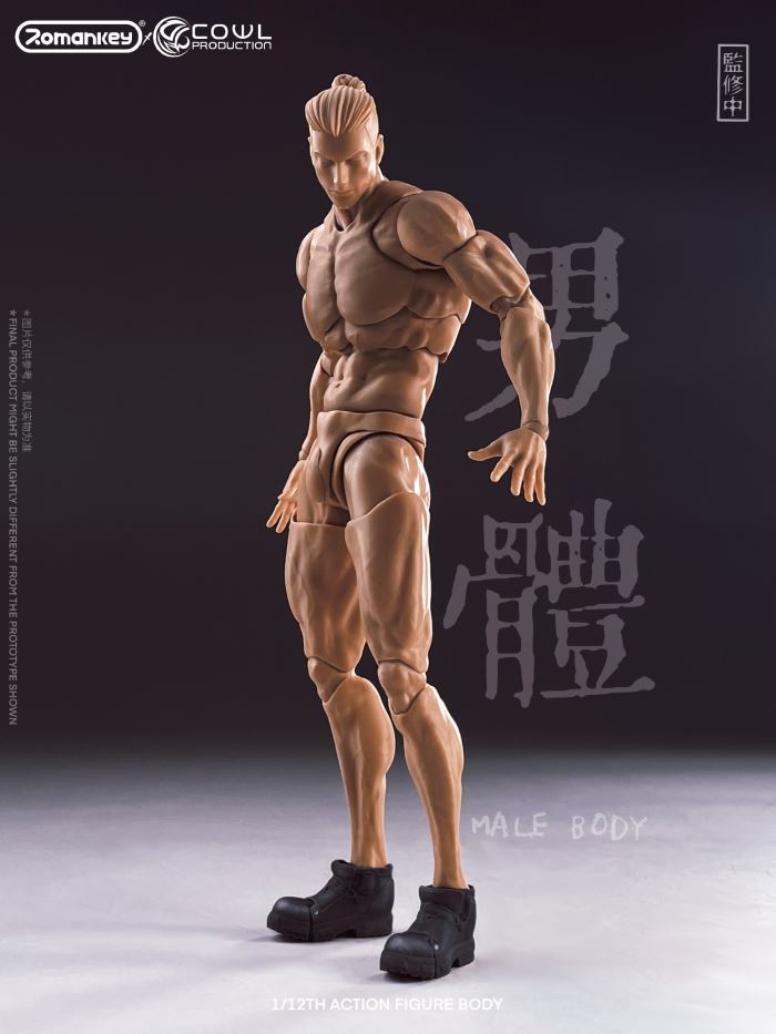 super movable male body-three skin colors 1/12