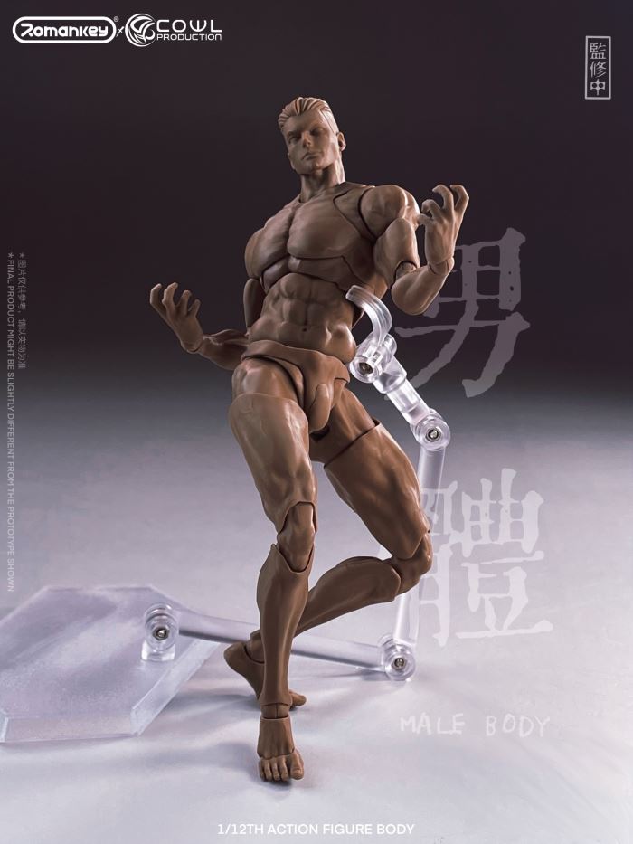 super movable male body-three skin colors 1/12