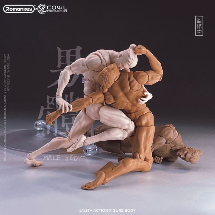 super movable male body-three skin colors 1/12