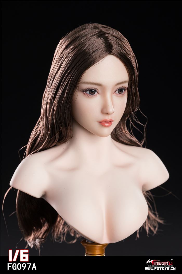 Asian girl head carving 1/6