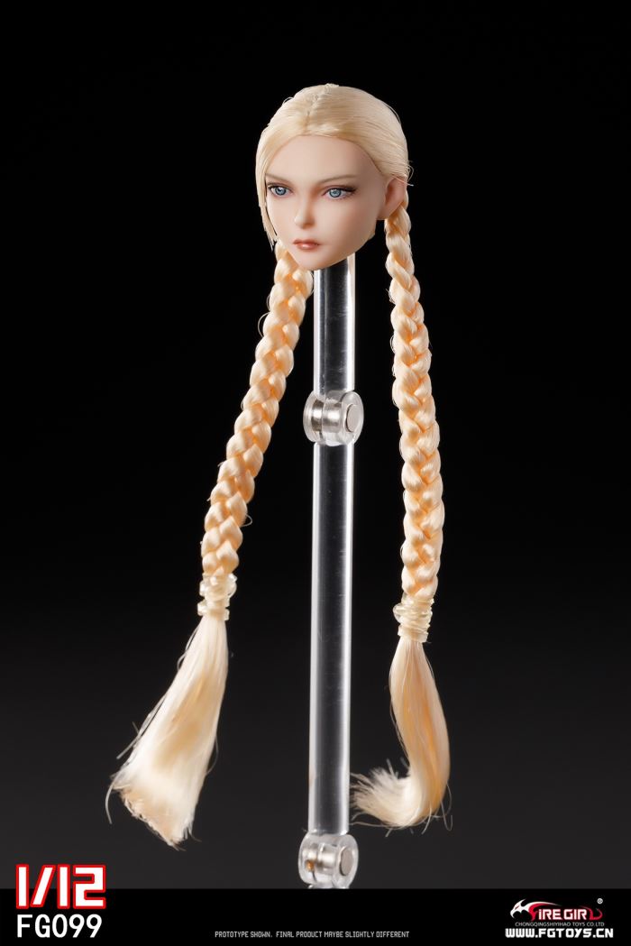 Fighting Girl Cammy Head Sculpture 1/12