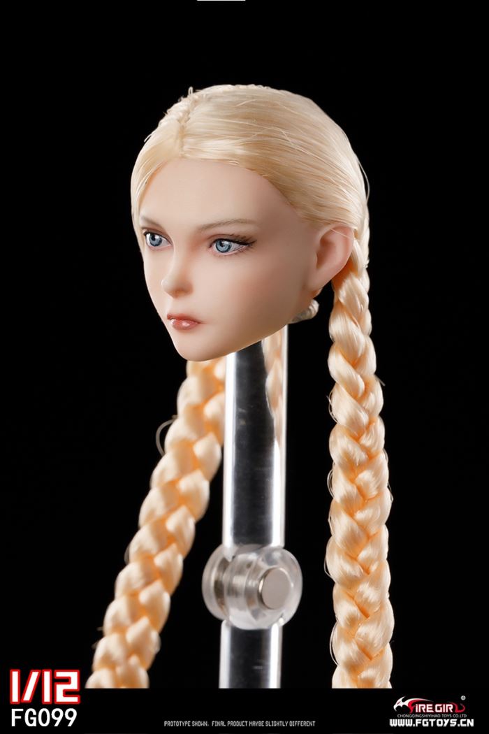 Fighting Girl Cammy Head Sculpture 1/12