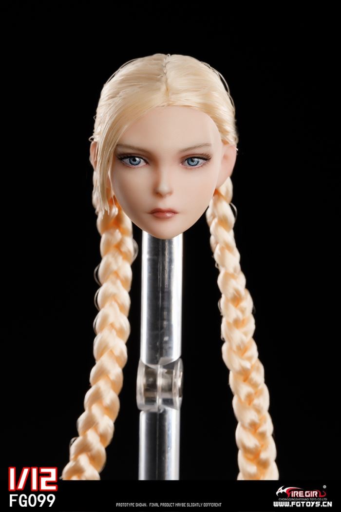 Fighting Girl Cammy Head Sculpture 1/12