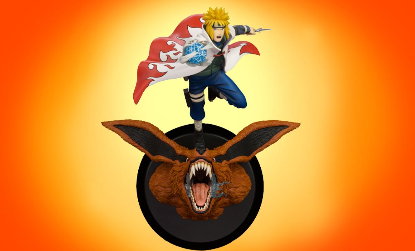 MINATO NAMIKAZE VS NINE TAILED FOX