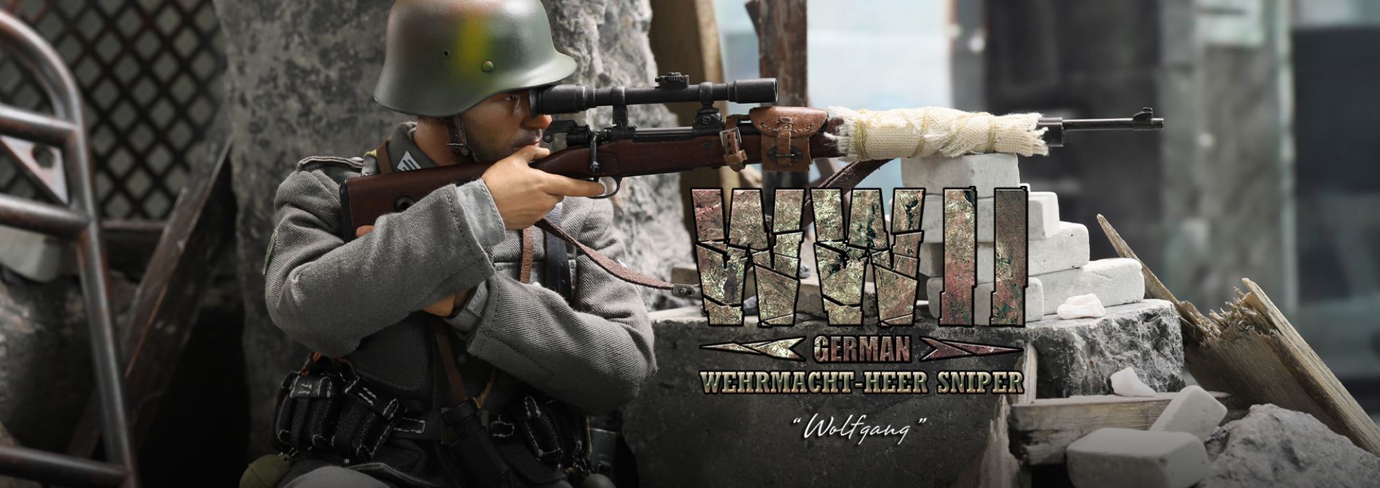 Wolfgang, a sniper of the German Wehrmacht in World War II 1/6