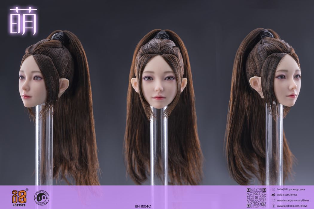 Mendy movable eye head sculpt (#I8-H004) 1/6