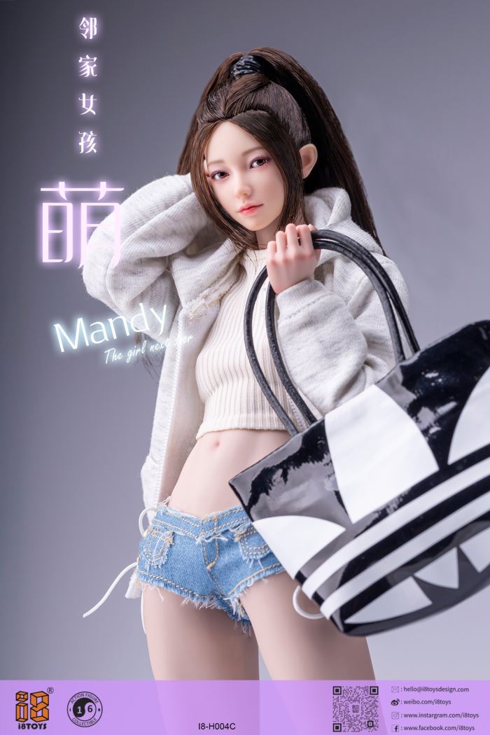 Mendy movable eye head sculpt (#I8-H004) 1/6