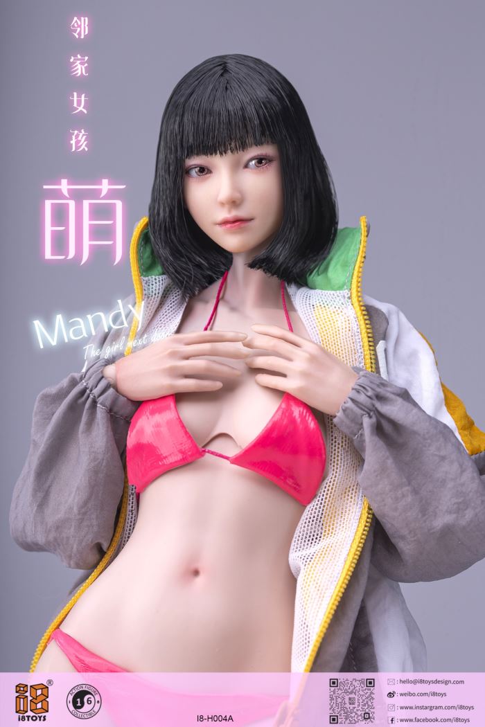 Mendy movable eye head sculpt (#I8-H004) 1/6