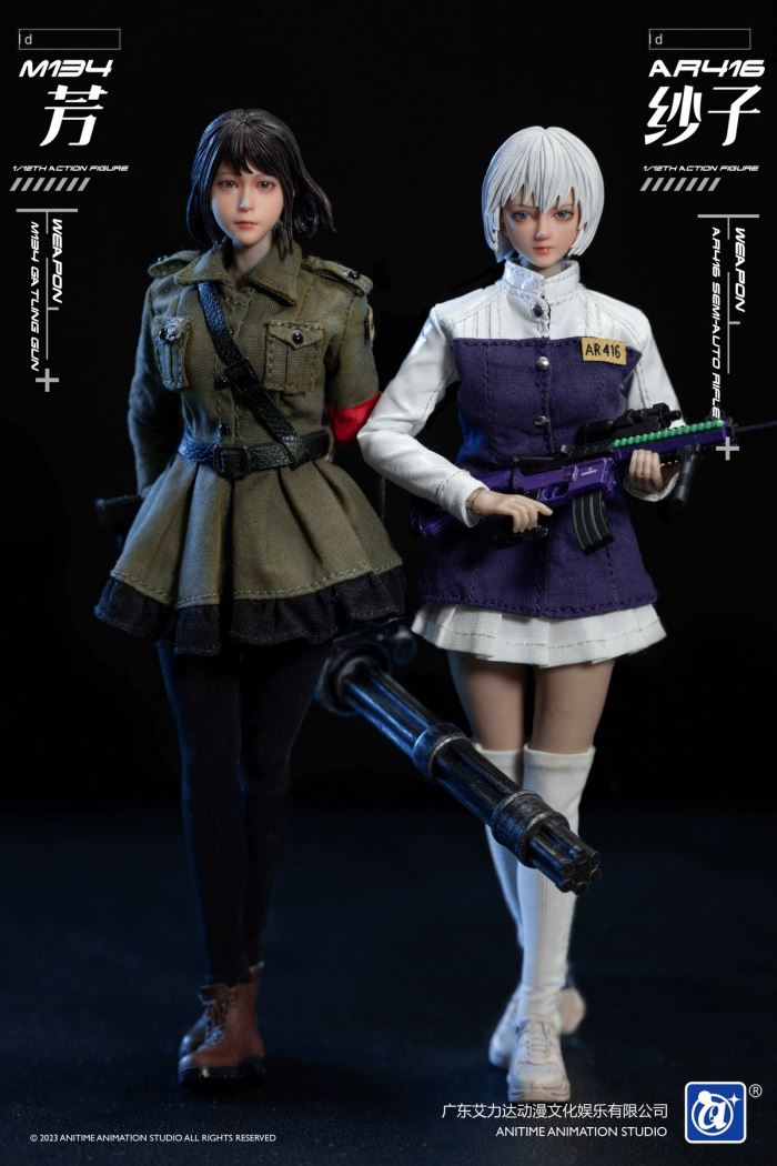 Female Soldier-M134 Fang & AR416 Saeko 1/12