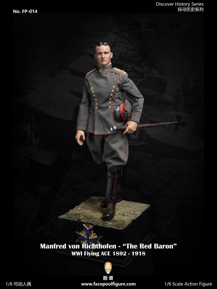 World War I ace pilot Red Baron 1/6