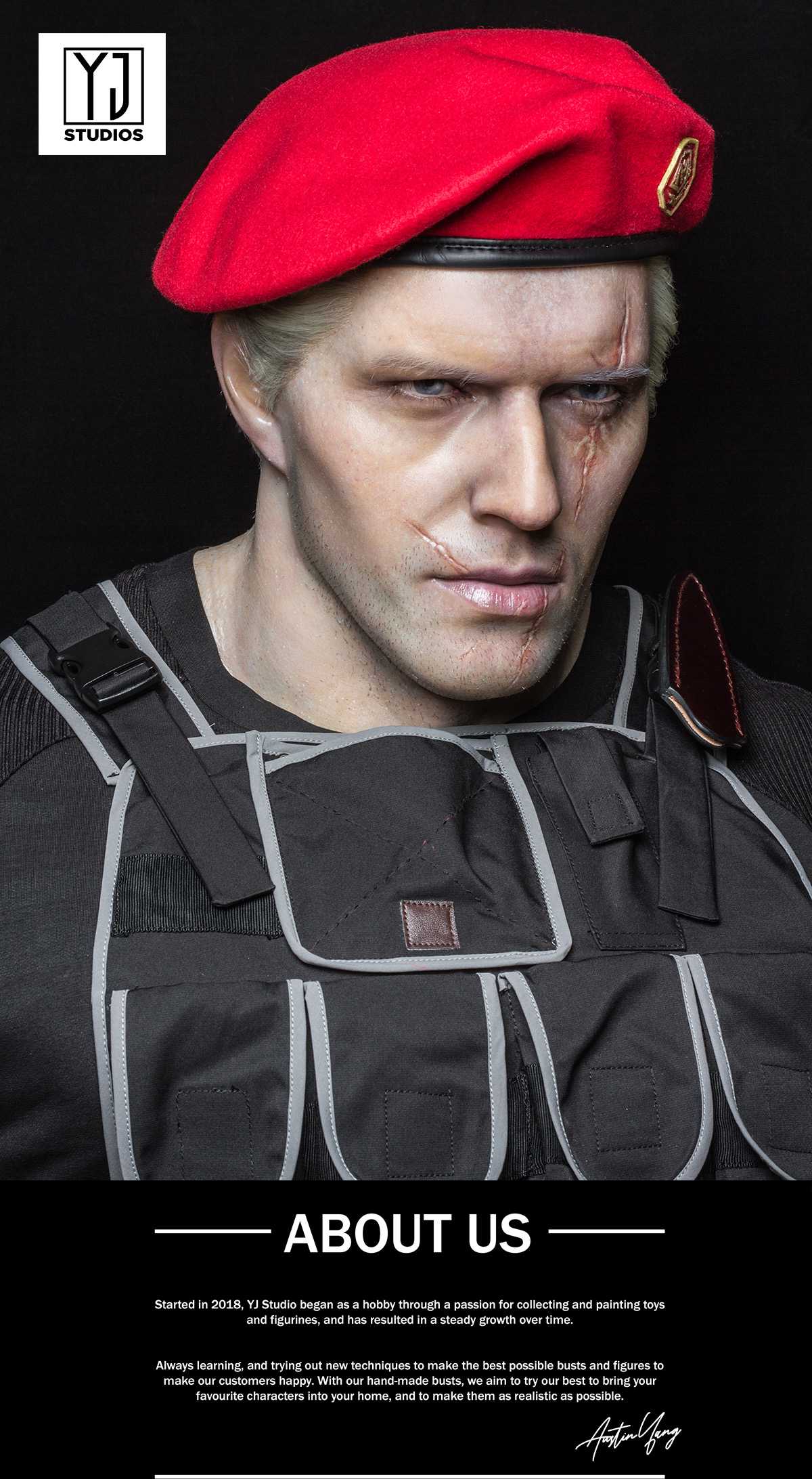 Jack Krauser Bust - Resident Evil 4 Remake