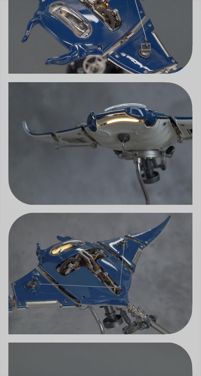 The Extreme Machine Poseidon Project - Mecha Manta Ray Devil Ray