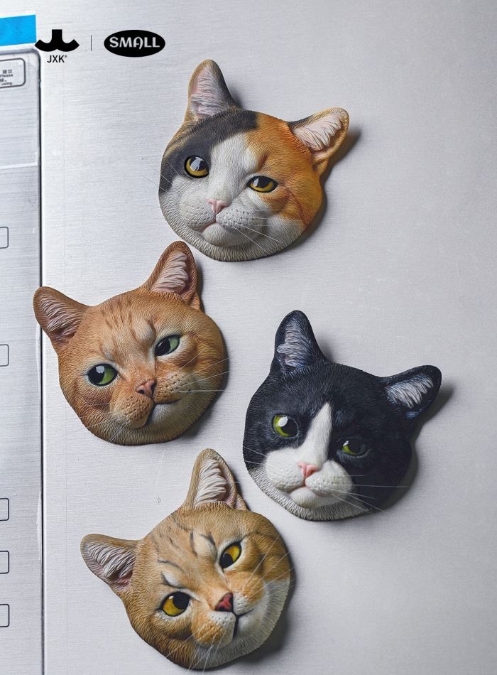 Big Head Cat Refrigerator Magnet [JS2309]