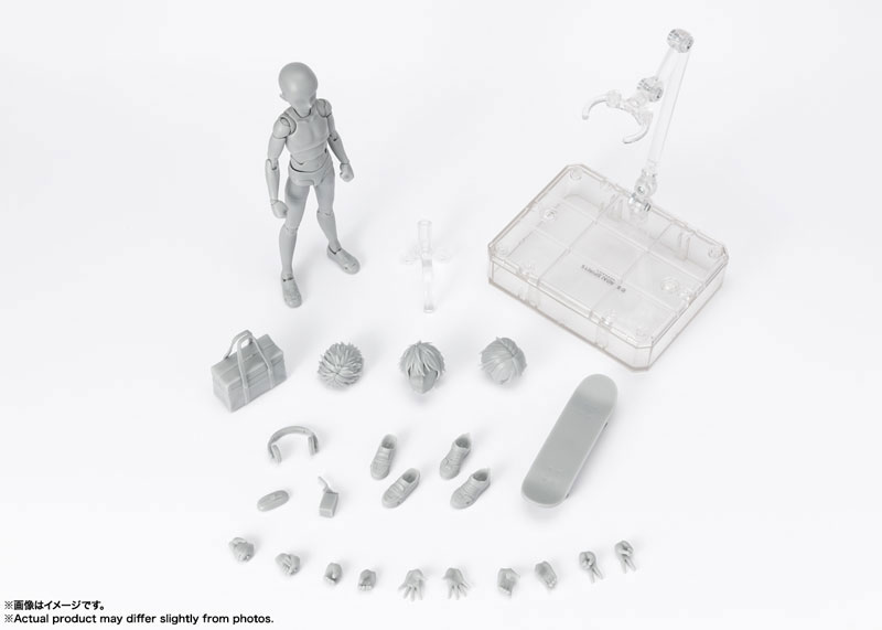 S.H.Figuarts Body-kun/Body-chan -School Life- Edition DX SET (Gray Color Ver.) Set of 2 Types