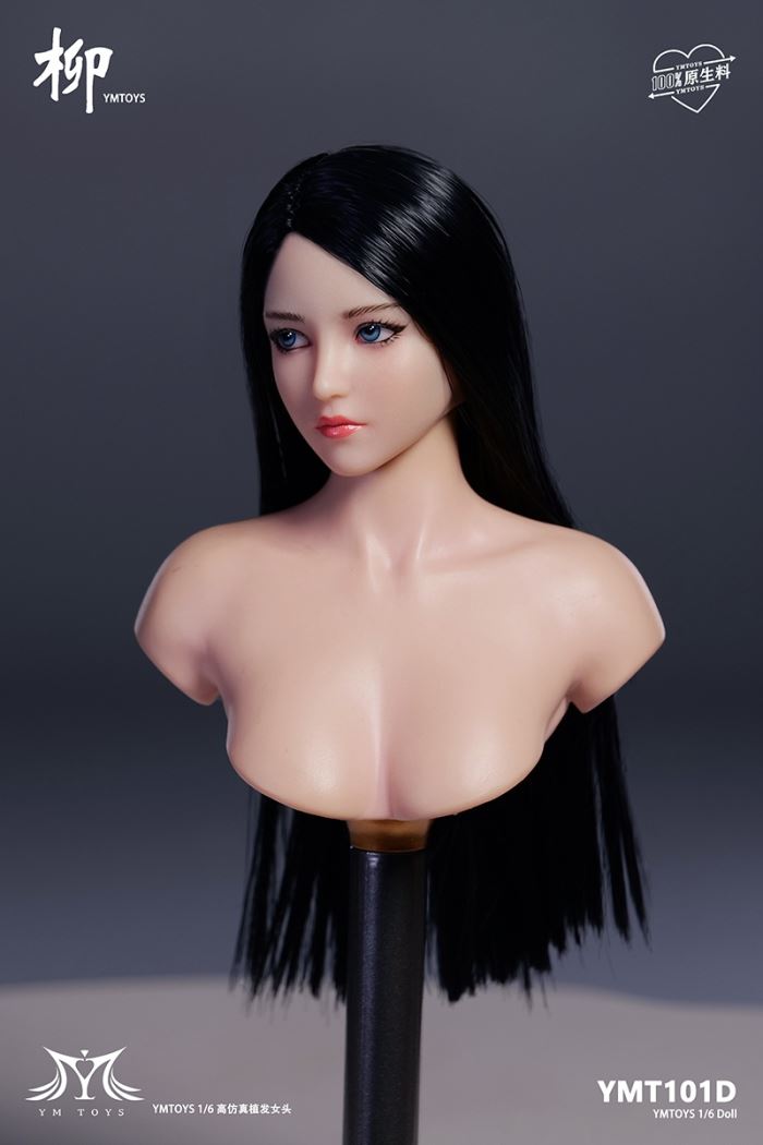 Asian female head sculpture [YMT101] 1/6