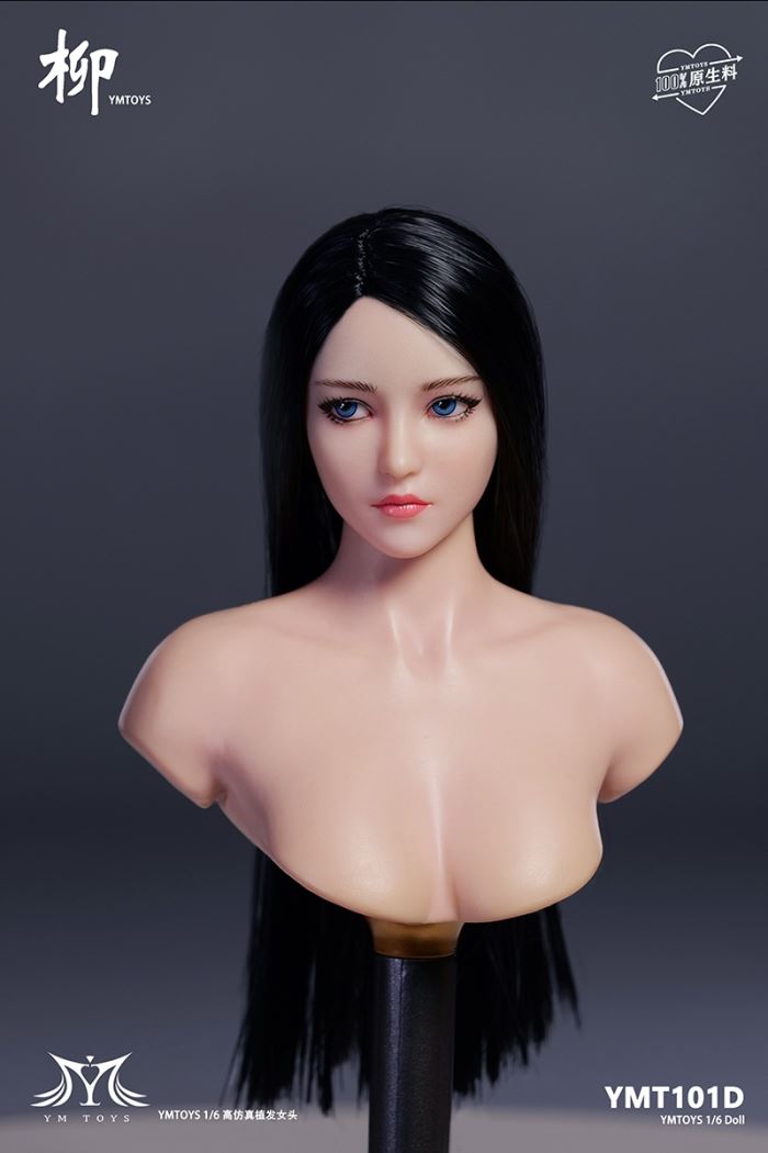Asian female head sculpture [YMT101] 1/6