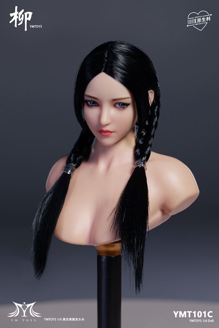 Asian female head sculpture [YMT101] 1/6