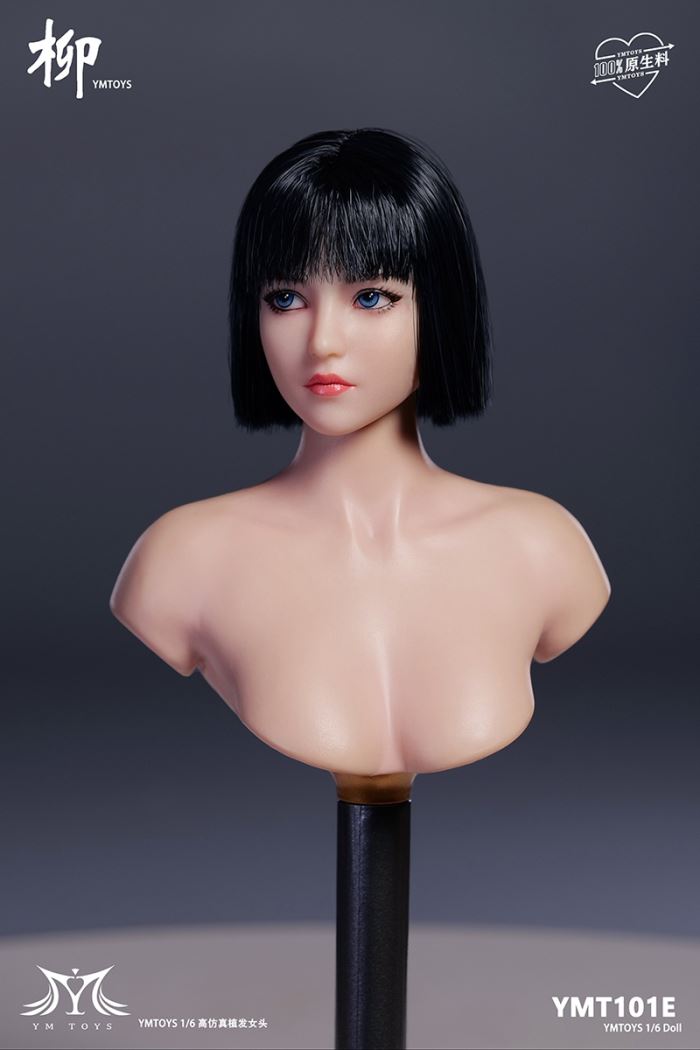 Asian female head sculpture [YMT101] 1/6