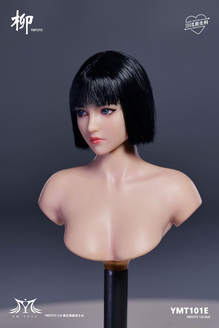 Asian female head sculpture [YMT101] 1/6