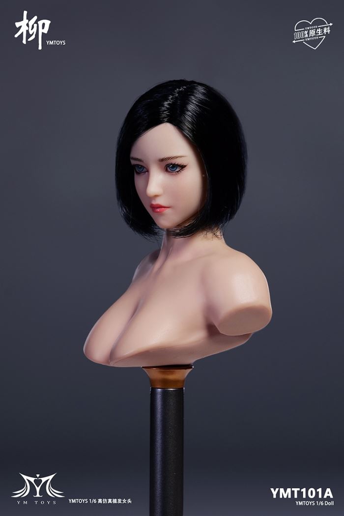 Asian female head sculpture [YMT101] 1/6
