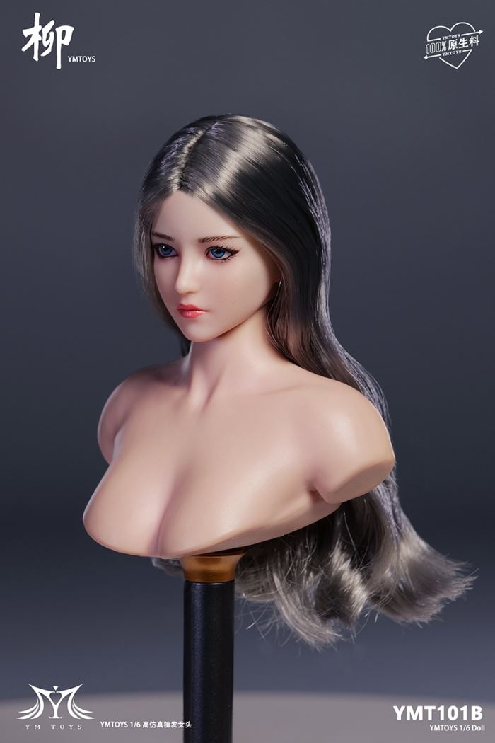 Asian female head sculpture [YMT101] 1/6