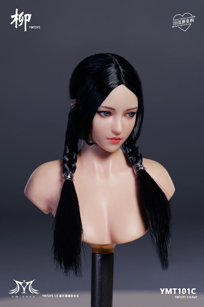 Asian female head sculpture [YMT101] 1/6