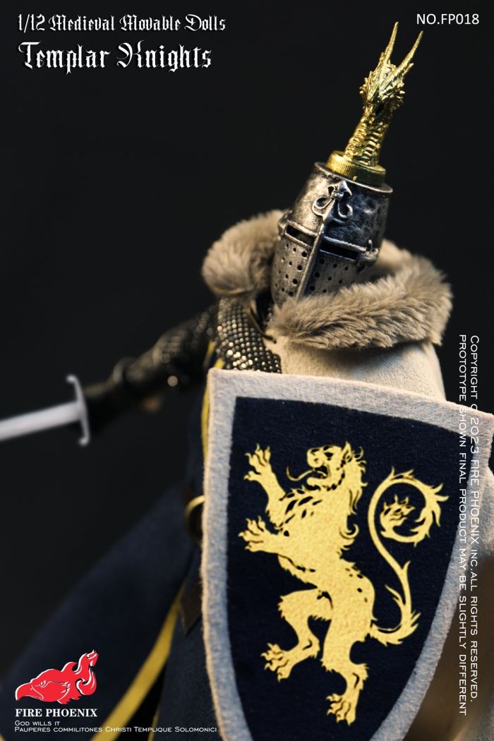 Die-casting alloy Medieval Malta Knights&Medieval Templar Knights Double Figure Set 1/12