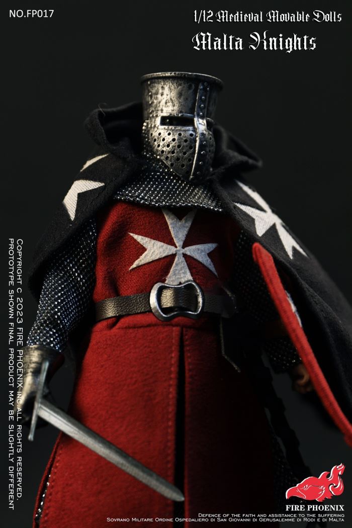 Die-casting alloy Medieval Malta Knights&Medieval Templar Knights Double Figure Set 1/12