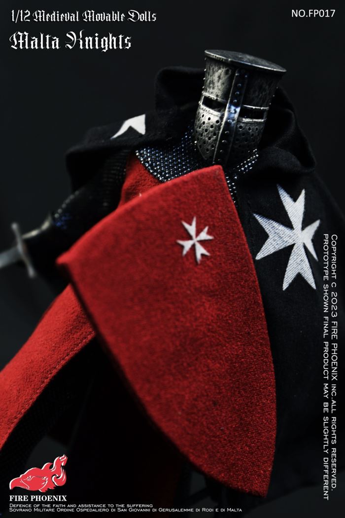 Die-casting alloy Medieval Malta Knights&Medieval Templar Knights Double Figure Set 1/12