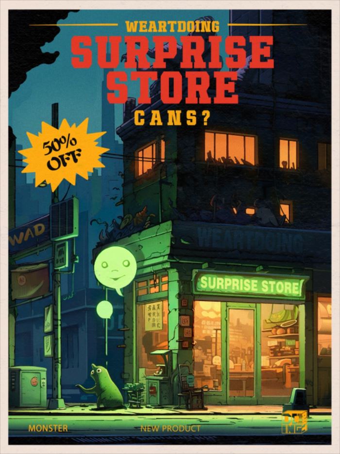 Can of Curiosities - Monster baby