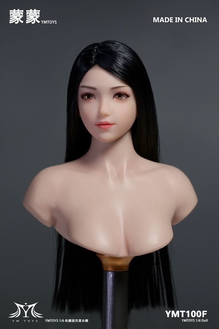 Asian movable eye female head sculpture [YMT100] 1/6