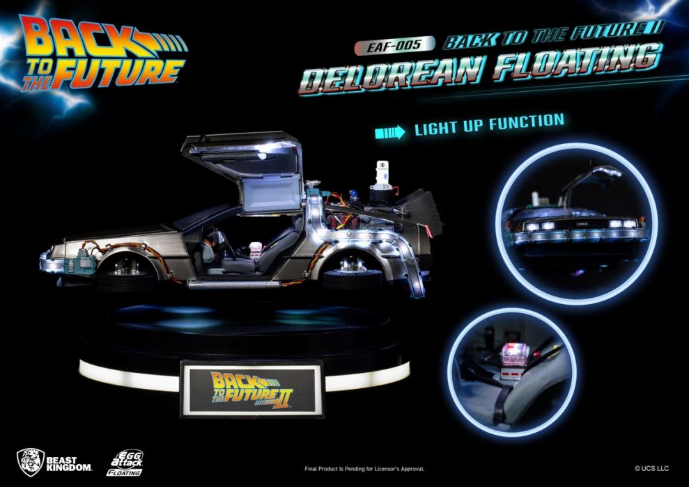 Back to the Future II: floating DeLorean
