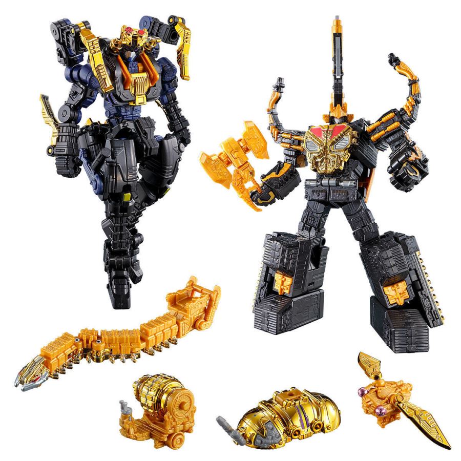 Minipla PB Tarantula Abyss & King Caucasus Kabuto Oja Metallic ver. & Guardian Weapons