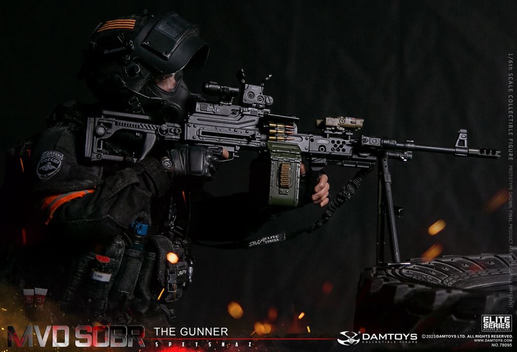 RUSSIAN SPETSNAZ MVD SOBR PKM GUNNER 1/6