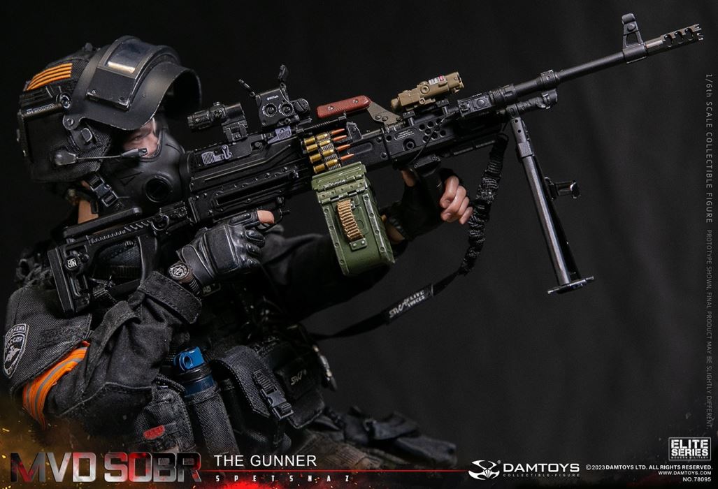 RUSSIAN SPETSNAZ MVD SOBR PKM GUNNER 1/6