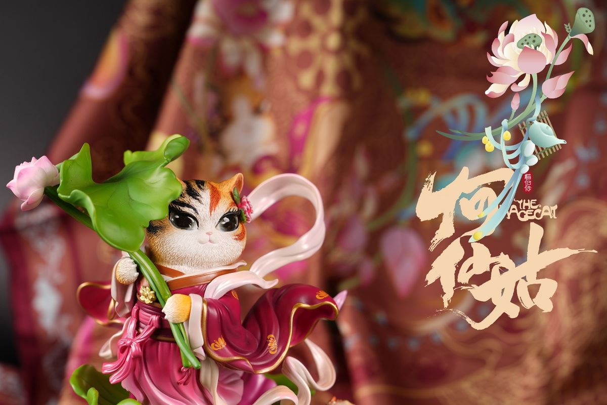 Eight Immortals and Nine Cats Meow Eight Immortals - He Xiangu