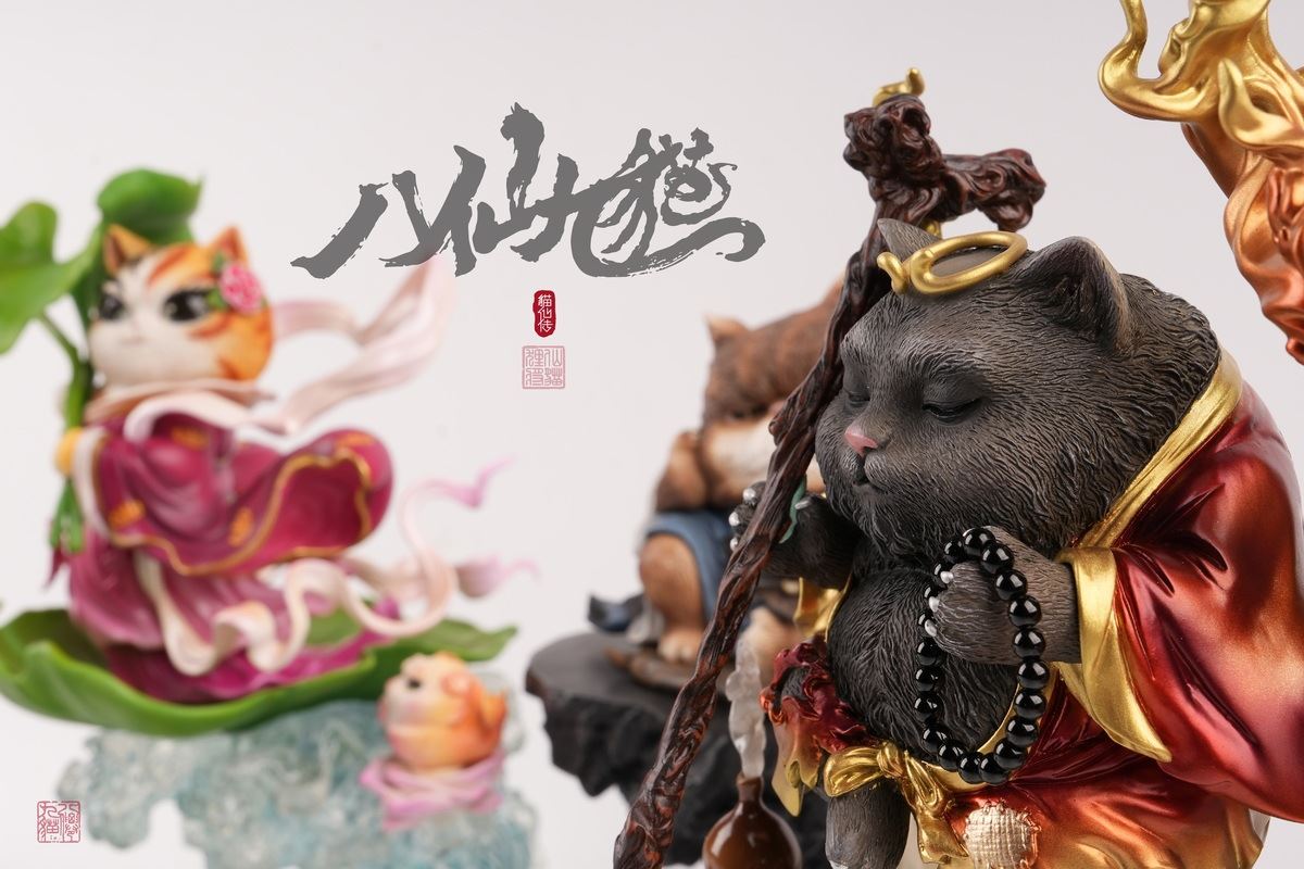 Eight Immortals and Nine Cats Meow Eight Immortals - He Xiangu