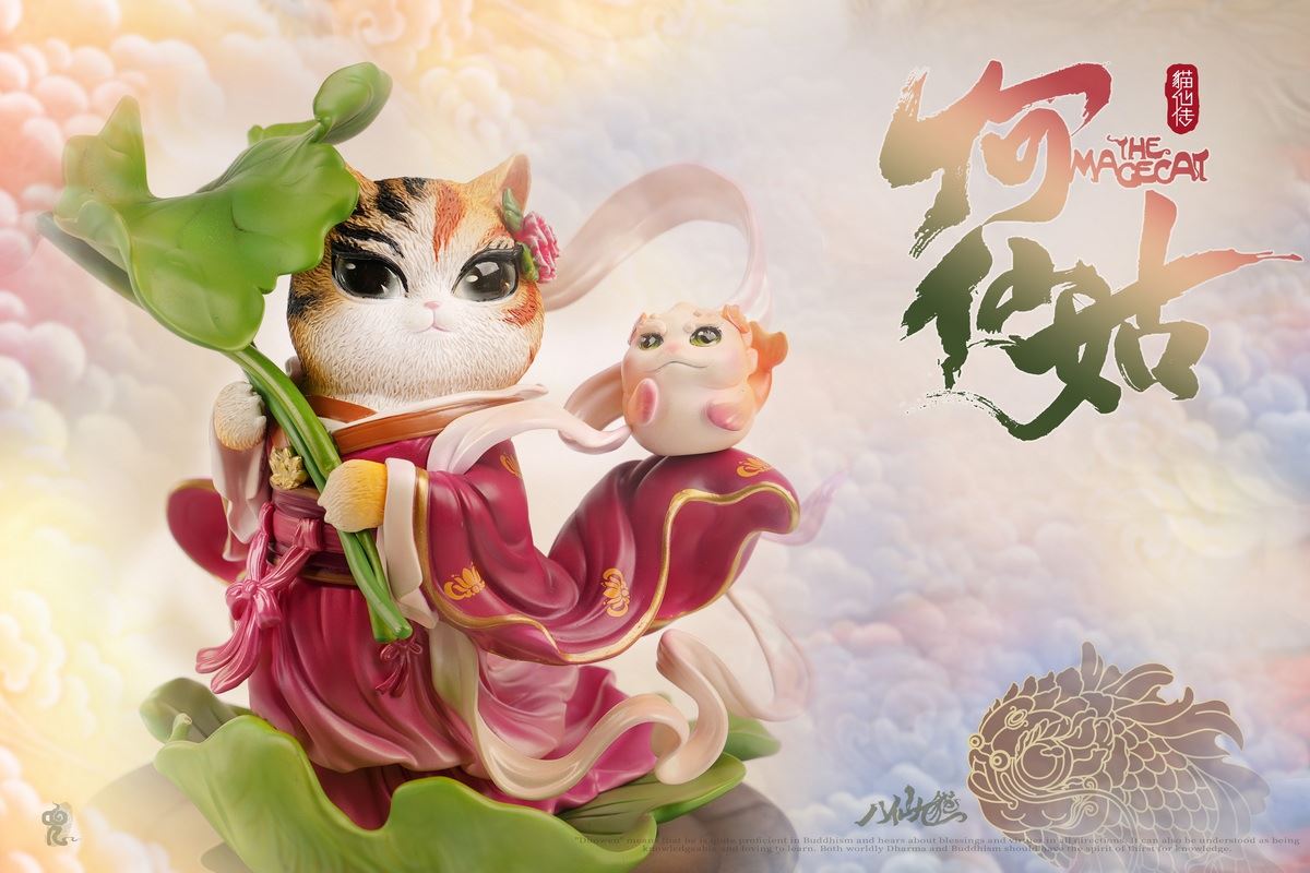 Eight Immortals and Nine Cats Meow Eight Immortals - He Xiangu