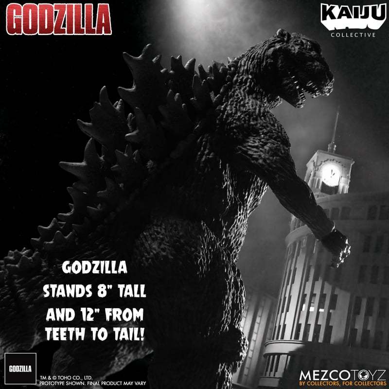 Godzilla (1954) Kaiju Collective Godzilla (Black & White)
