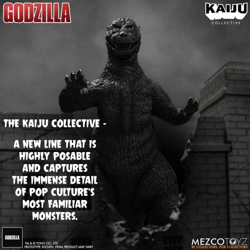 Godzilla (1954) Kaiju Collective Godzilla (Black & White)