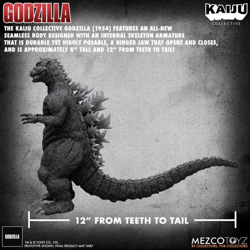 Godzilla (1954) Kaiju Collective Godzilla (Black & White)