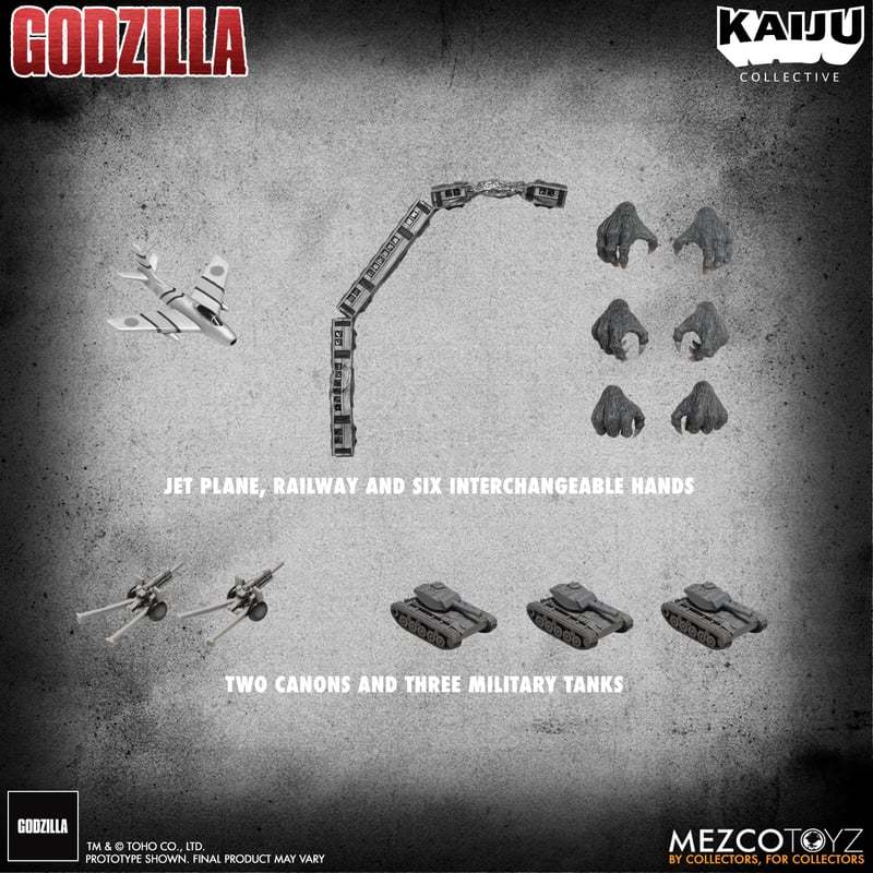 Godzilla (1954) Kaiju Collective Godzilla (Black & White)