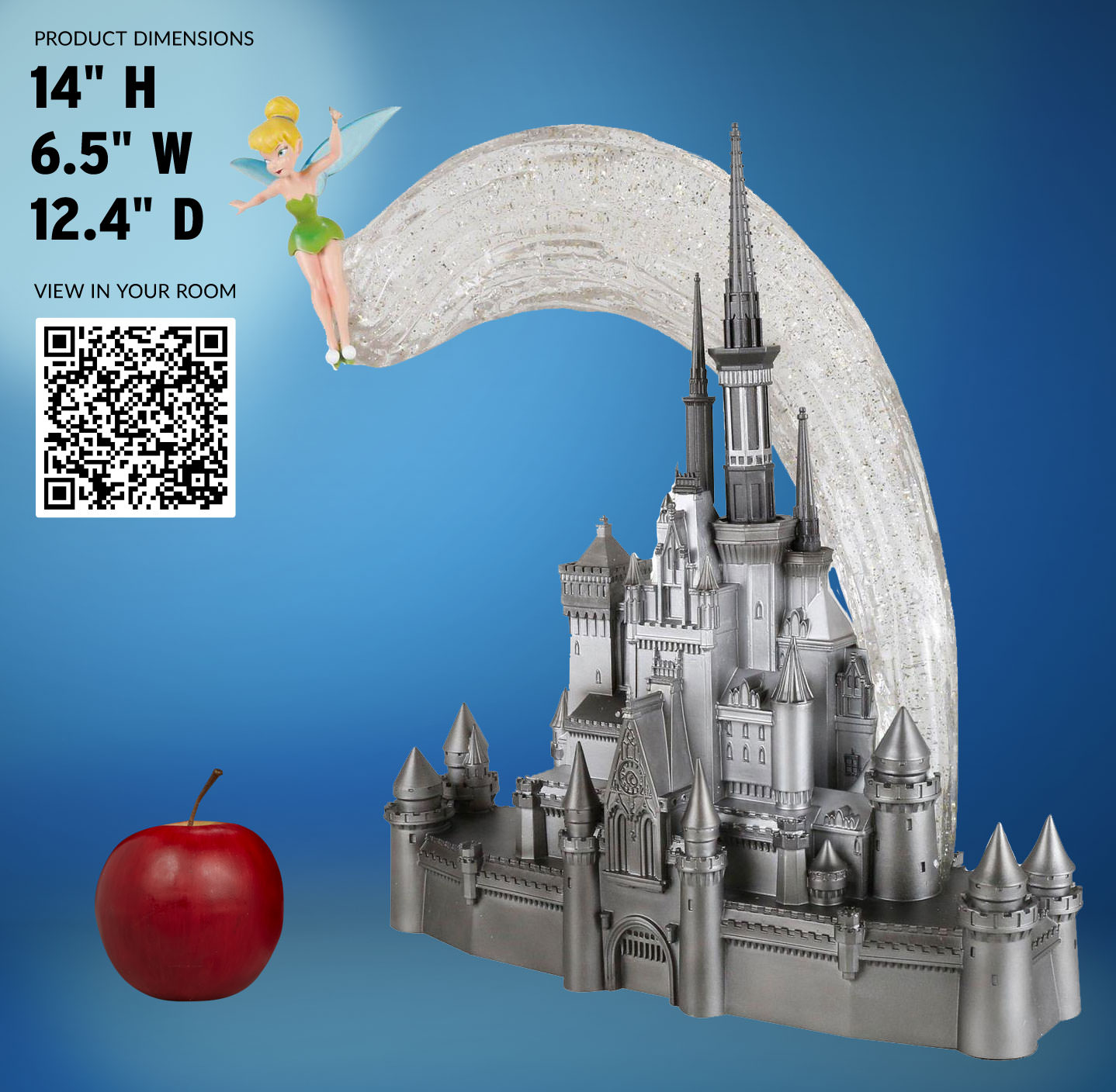 DISNEY CASTLE WITH TINKER BELL