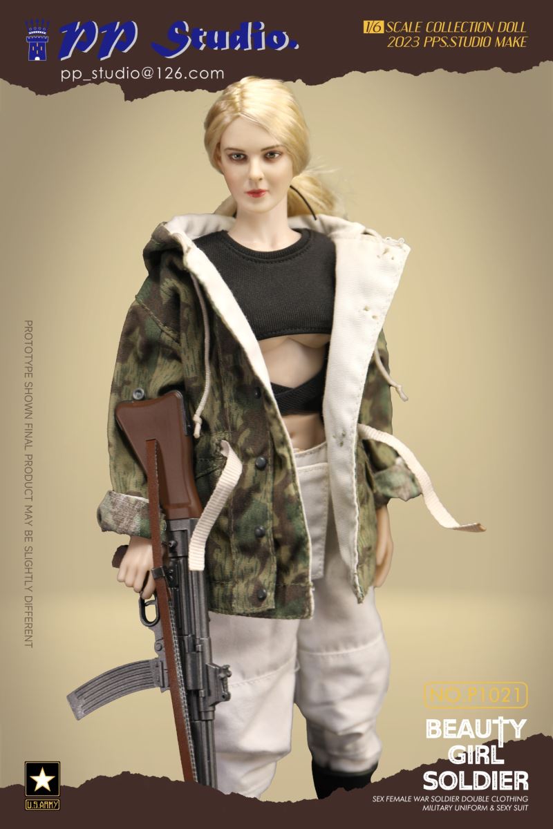 Beauty girl soldier series No. P1021 1/6