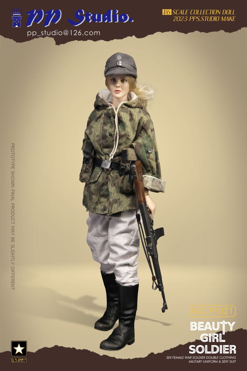Beauty girl soldier series No. P1021 1/6